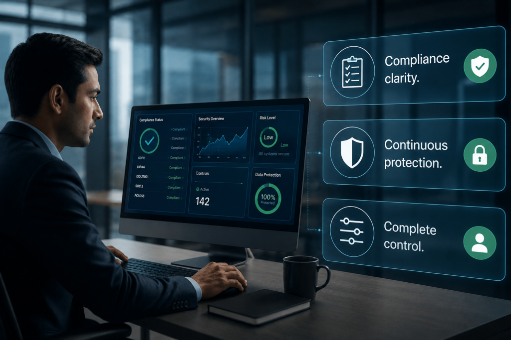 Compliance clarity. Continuous protection. Complete control.